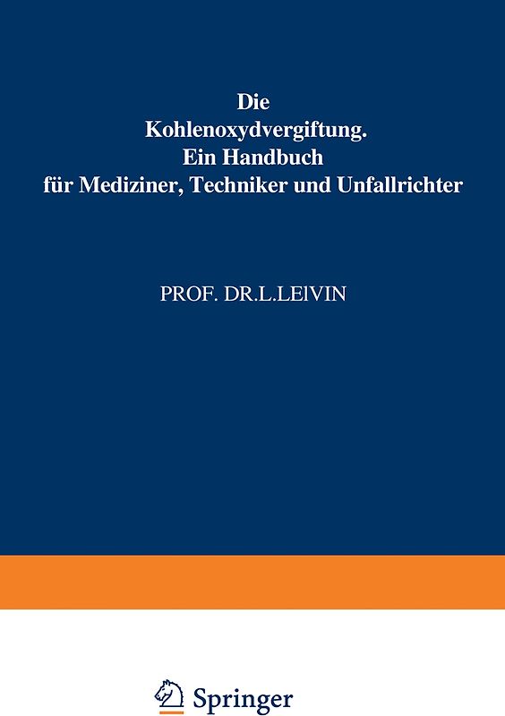 Die Kohlenoxydvergiftung