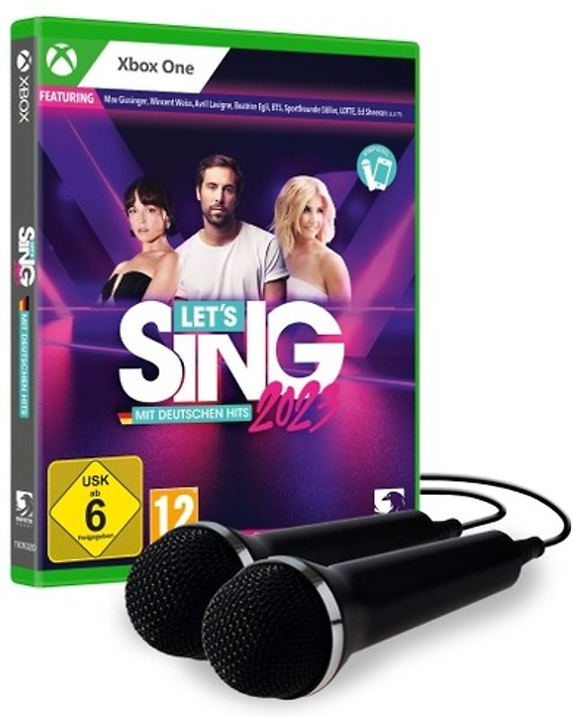 Let's Sing 2023 mit deutschen Hits + 2 Mikrophone Bundleversion