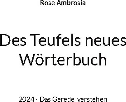 Des Teufels neues Wörterbuch