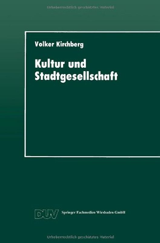 Kultur und Stadtgesellschaft