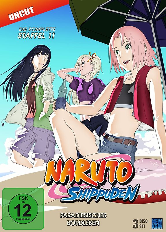Naruto Shippuden - Staffel 11: Paradiesisches Bordleben (Episoden 443-462, uncut) [3 DVDs] DVD