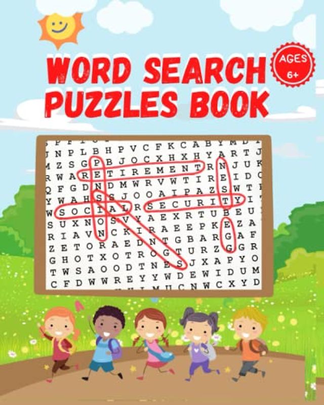 100 crossword puzzles for children: kids activity book with word search