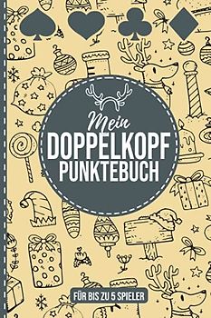 Mein Doppelkopf Punktebuch: Für bis zu 5 Spieler (Weihnachts-Edition)