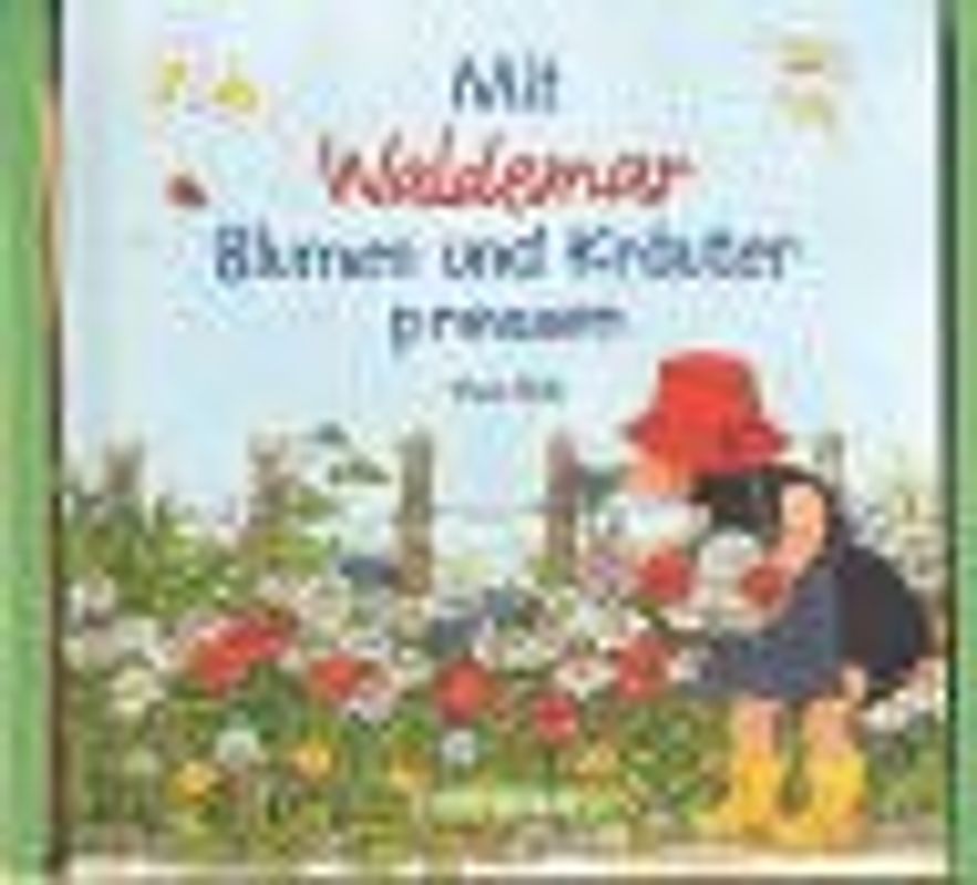 Mit Waldemar Blumen und Kräuter pressen