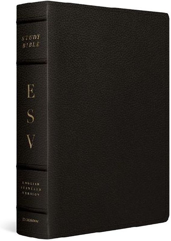 ESV Study Bible, Large Print (Buffalo Leather, Deep Brown)