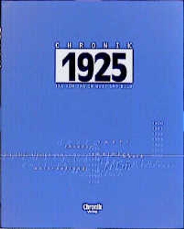 Chronik 1925