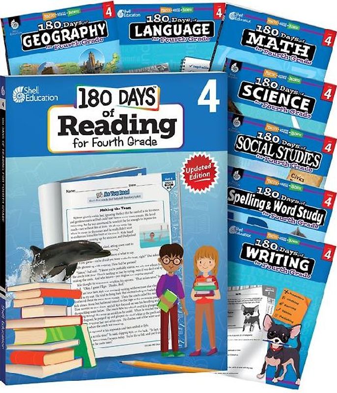 180 Days(tm) Bundle Grade 4: 8-Book Set