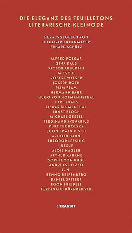 DIE ELEGANZ DES FEUILLETONS