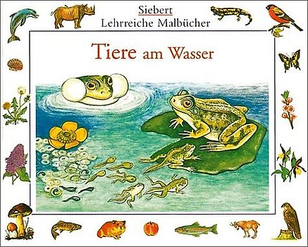 Tiere am Wasser. Malbuch. Verpackungseinheit