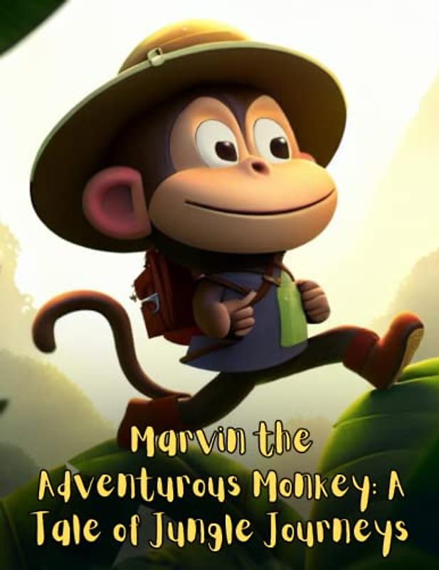 Marvin the Adventurous Monkey - A Tale of Jungle Journeys: Short Story for kids about Monkey, Perseverance & Self-Confidence I A Motivational Book For kids I Gift for kids
