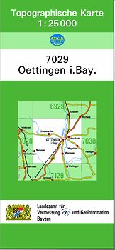 TK25 7029 Oettingen i.Bay.