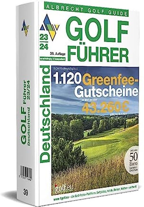 Albrecht Golf Führer Deutschland 23/24 inklusive Gutscheinbuch