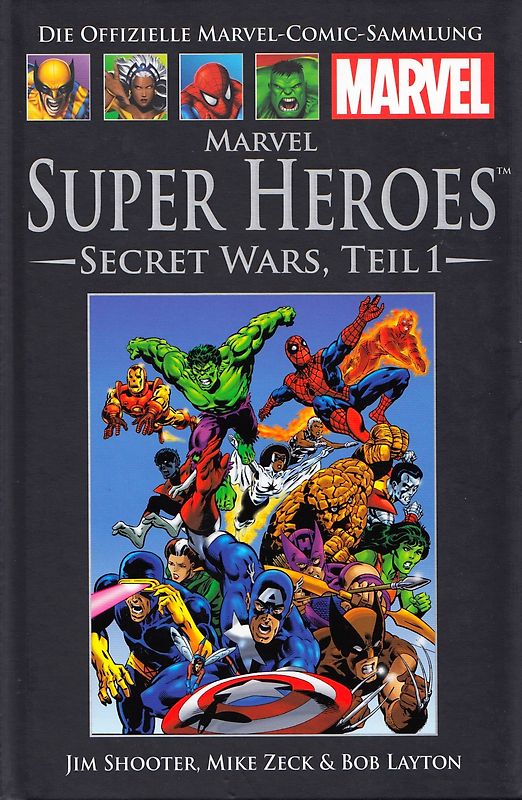 Die offizielle Marvel-Comic-Sammlung 5: Super Heros: Secret Wars, Teil I - Jim Shooter [Gebundene Ausgabe]