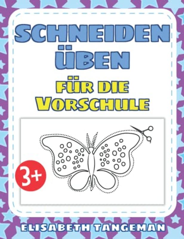 Schneiden Üben für die Vorschule: Schneideübungen mit verschiedenen Tierformen zum Ausschneiden und Ausmalen als Vorbereitung auf Vorschule und Kindergarten – für Kinder ab 3 Jahren