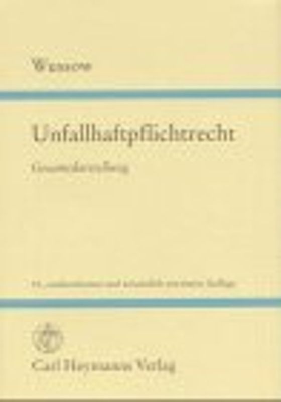 Unfallhaftplichtrecht