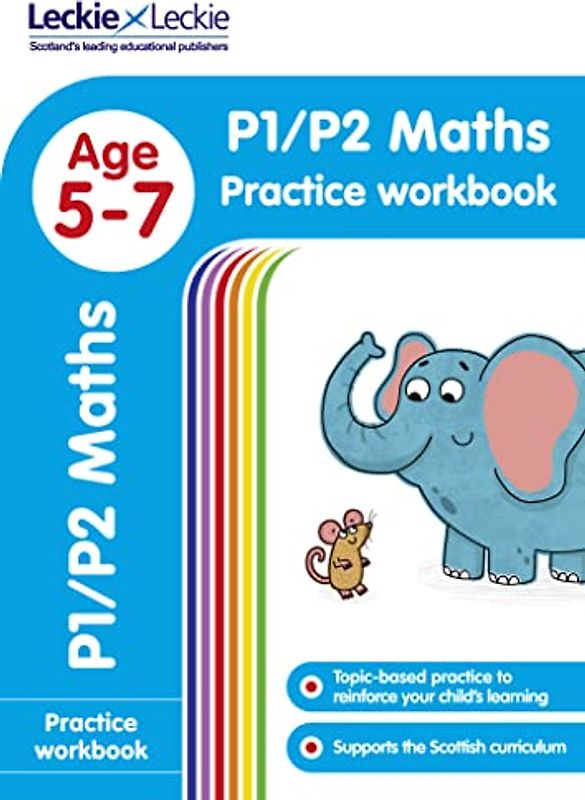 P1/P2 Maths Practice Workbook: Extra Practice for Cfe Primary School English (Leckie Primary Success)