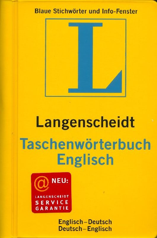 Langenscheidt Taschenwörterbücher. Englisch-Deutsch /Deutsch-Englisch