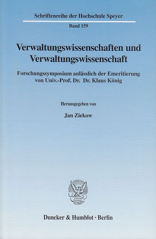 Verwaltungswissenschaften und Verwaltungswissenschaft.