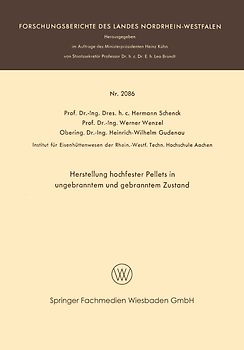 Herstellung hochfester Pellets in ungebranntem und gebranntem Zustand