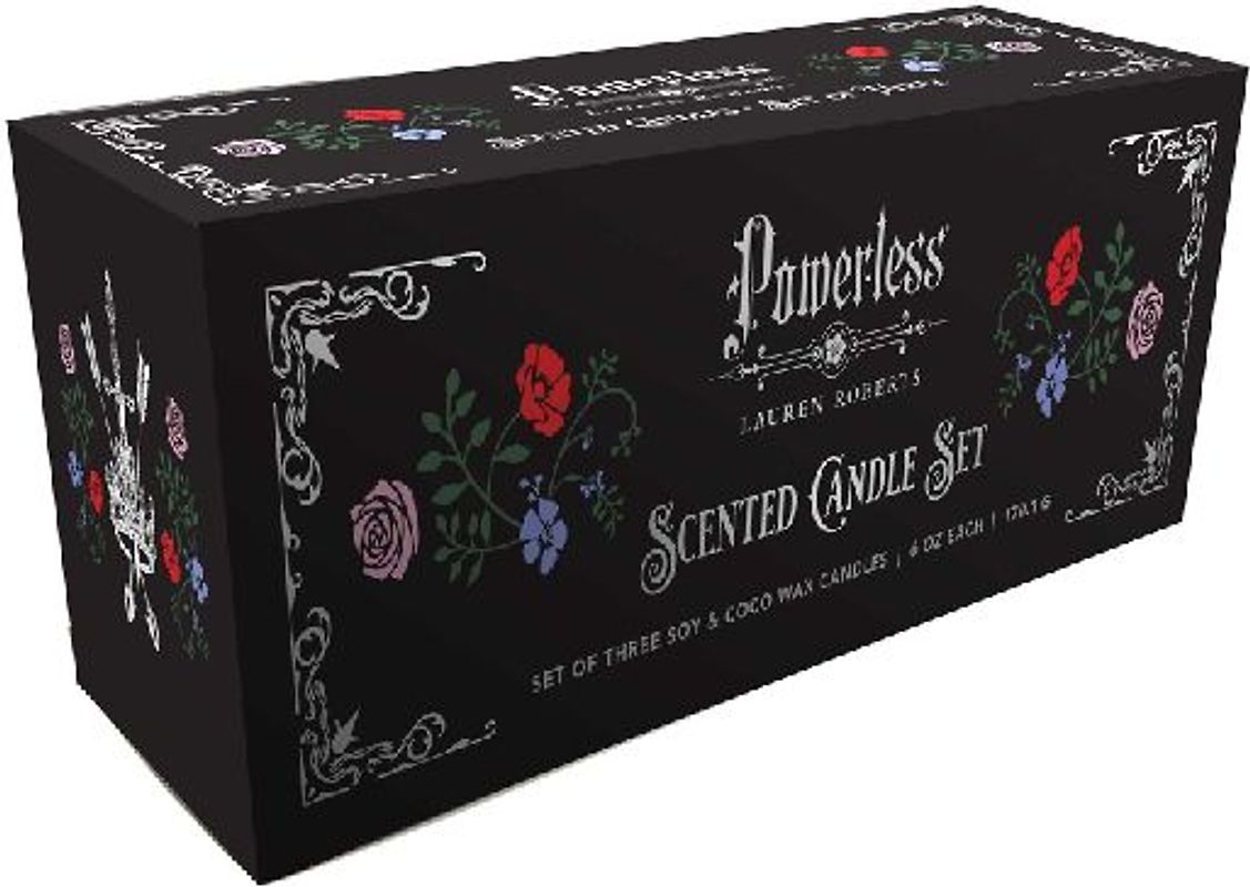 Lauren Roberts: Powerless Trilogy Scented Glass Candle Set (Set of 3)