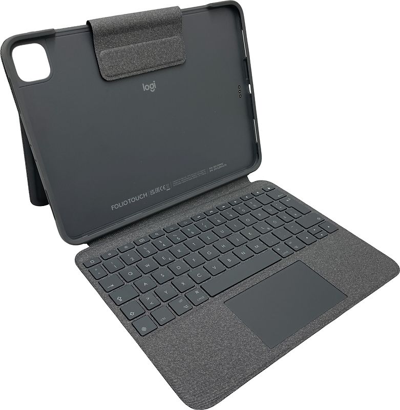 Logitech Folio Touch Keyboard Dock für das iPad Pro 11" 1., 2., 3. und 4. Generation [deutsches Tastaturlayout, QWERTZ] oxford grey
