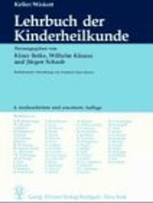 Lehrbuch der Kinderheilkunde. Mit Schlüssel zum Gegenstandskatalog