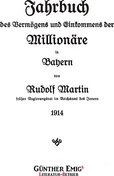 Jahrbuch des Vermögens und Einkommens der Millionäre in Bayern 1914