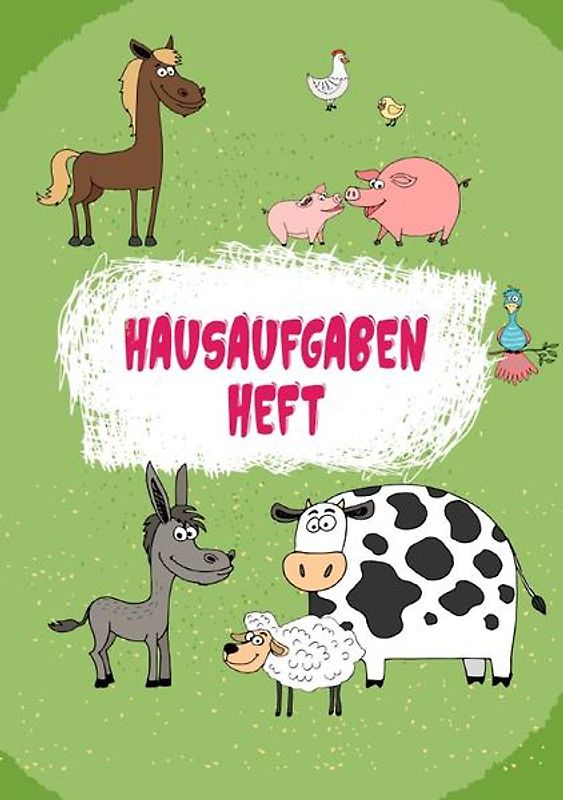 Hausaufgabenheft: Zum Notieren der Hausaufgaben für ein komplettes Schuljahr, inkl. Stundenplan, Schulnoten, Notizen
