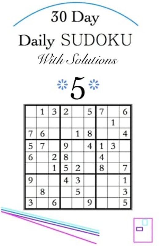 30 Day Daily SUDOKU With Solutions 5