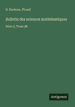 Bulletin des sciences mathématiques