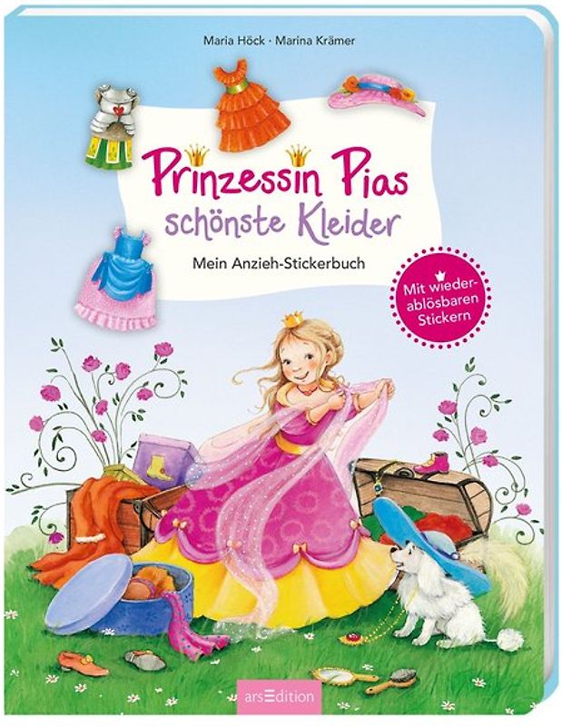 Prinzessin Pias schönste Kleider - Mein Anzieh-Stickerbuch