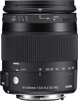 Sigma C 18-200 mm F3.5-6.3 DC HSM OS Macro 62 mm Filtergewinde (Nikon F Anschluss) schwarz