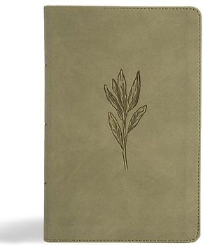 NASB Large Print Personal Size Reference Bible, Sage Suedesoft Leathertouch, Indexed