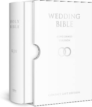 HOLY BIBLE: King James Version (KJV) White Compact Wedding Edition
