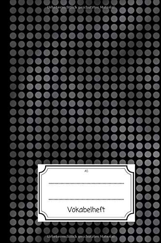 Vokabelheft A5: 2 Spalten inkl. Kontrollkästchen | universal für alle Sprachen | 100 Seiten | Vokabeln einfach lernen