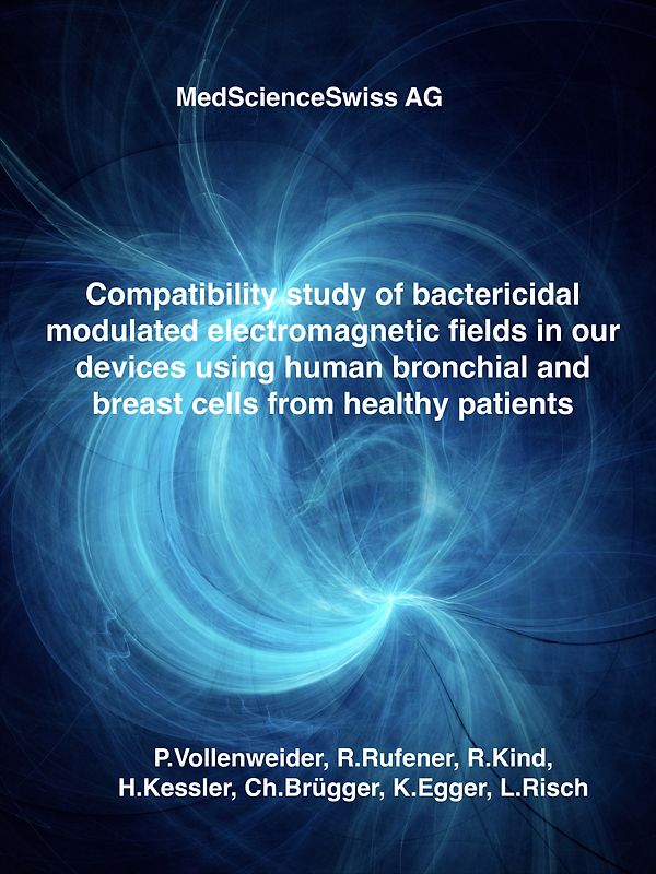 Compatibility study of bactericidal modulated electromagnetic fields in our devices using human bronchial and breast cells from healthy patients