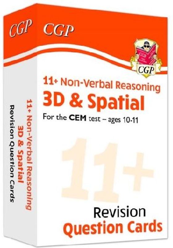 11+ CEM Revision Question Cards: Non-Verbal Reasoning 3D & Spatial - Ages 10-11