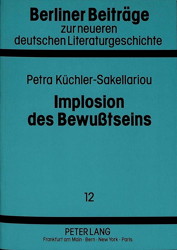 Implosion des Bewußtseins