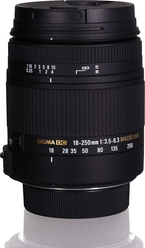 Sigma 18-250 mm F3.5-6.3 DC HSM OS Macro 62 mm Objectif (adapté à Nikon F) noir