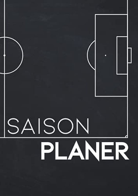 Saisonplaner für Fussballtrainer: klein (14,85x21cm) - schwarz