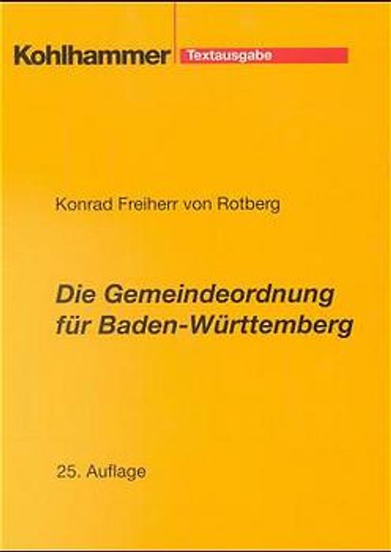 Gemeindeordnung für Baden-Württemberg