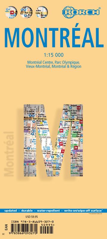 Montreal, Montréal, Borch Map