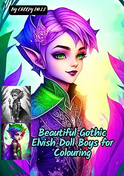 Beautiful Gothic Elvish Doll Boys for Colouring