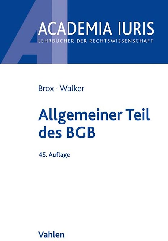 Allgemeiner Teil des BGB