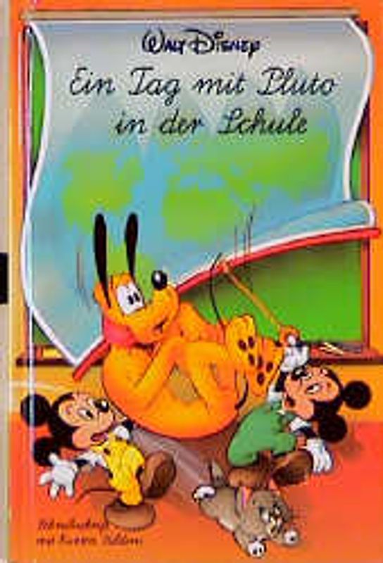 Ein Tag mit Pluto in der Schule. Schreibschrift