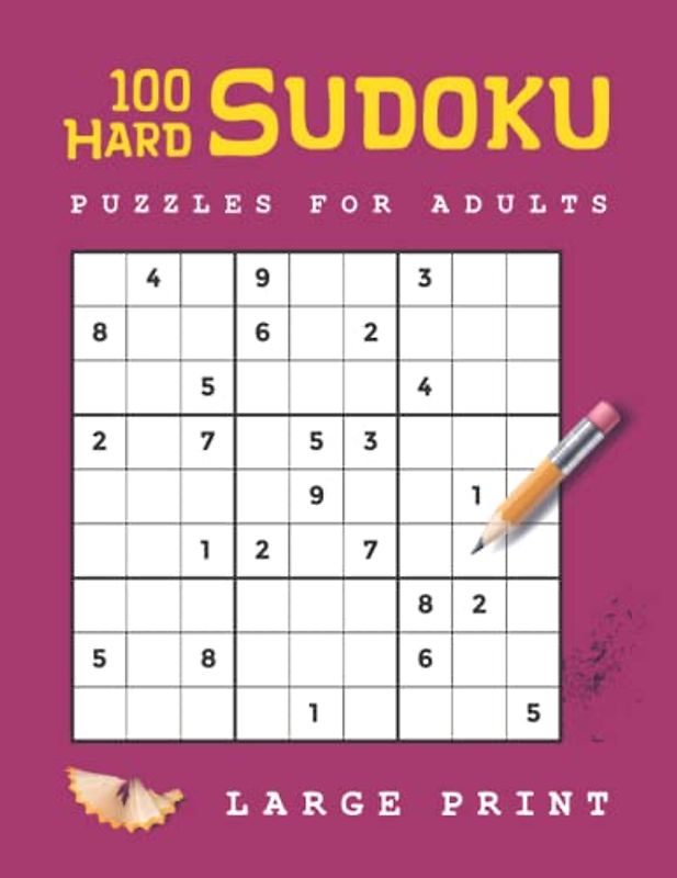 Suduko Books for Adults: 100 Hard Sudoku Puzzles for Adults Large Print (Brain Training Games Like Soduko for Adults to do While You Poo, Band 2)