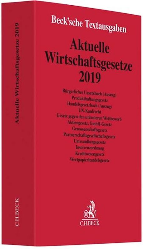 Aktuelle Wirtschaftsgesetze 2019