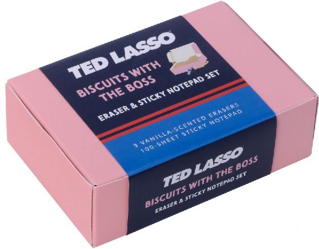 Ted Lasso: Biscuits with the Boss Scented Eraser & Sticky Notepad Set