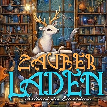 Zauberladen Malbuch für Erwachsene