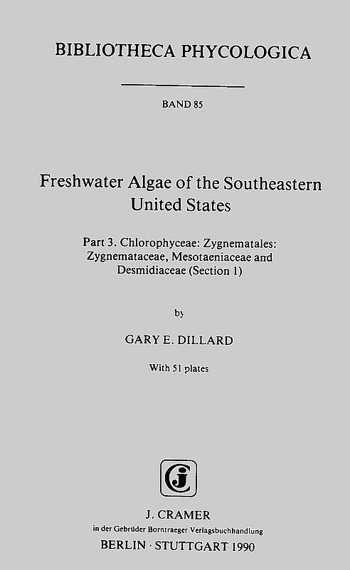 Freshwater Algae of the Southeastern United States